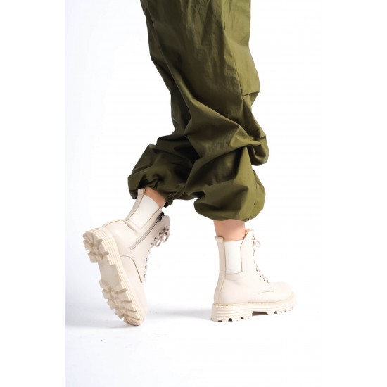 Дамски боти, TRENDELLA, Бежов