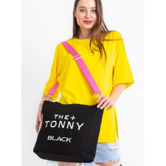 Tonny Black- Модерна дамска чанта/ Черна-  Тhe Tonny