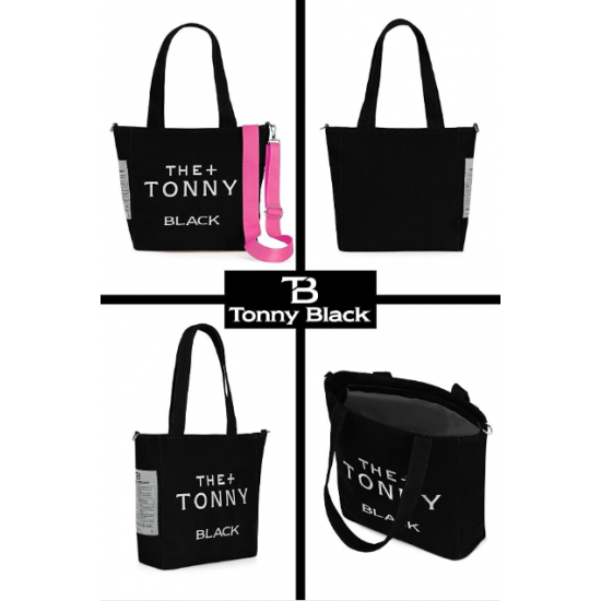 Tonny Black- Модерна дамска чанта/ Черна-  Тhe Tonny