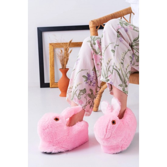 Дамски пандуф, фигура на заек, Розово, 38-40 EU