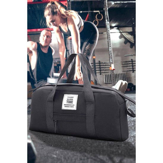Чанта Unisex, За фитнес, пътуване, Tonny Black, Черен