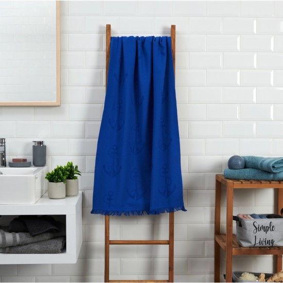 Плажна кърпа, Син, 70 х 140 см