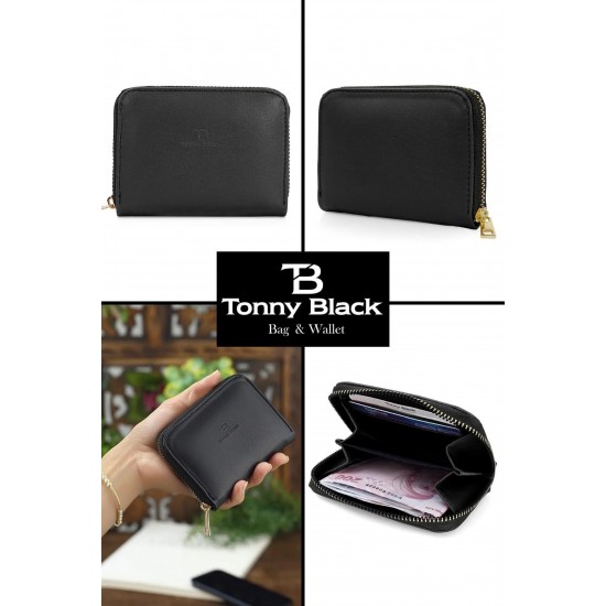 Дамски портфейл, Черен, One Size, Tonny Black