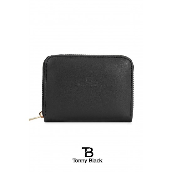 Дамски портфейл, Черен, One Size, Tonny Black
