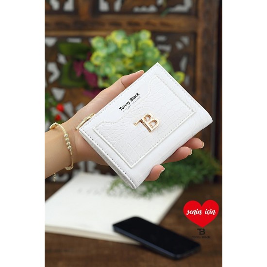 Дамски портфейл, Бял, Tonny Black