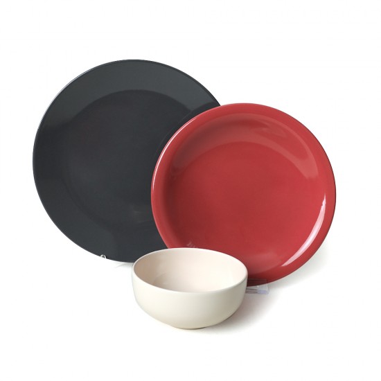 Пълен сервиз за маса, Keramika, 18 части, Керамика, Noble Mix