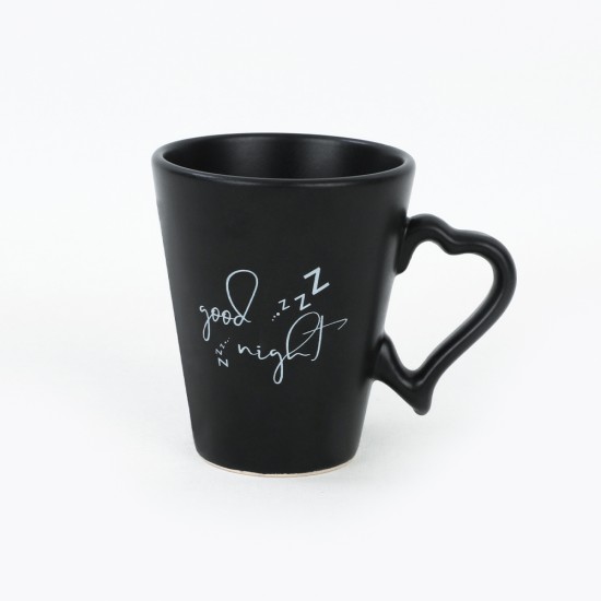 Комплект чаша за кафе с надпис, Goodmorning/ Goodnight ( 275 мл ) 
