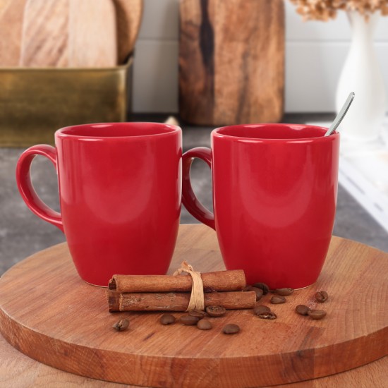 Комплект чаша за кафе 6 броя, Matte Red ( 300 мл ) 