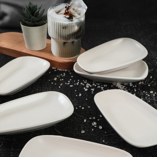 Комплект купичка за паста/ салата ( б броя ) Matte/ White