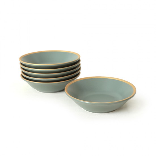Сервиз за хранене,Mat Green Keramika, 6 броя чинии