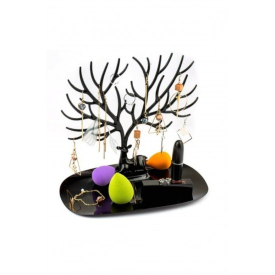 Пластмасов Органайзер за бижута, черен