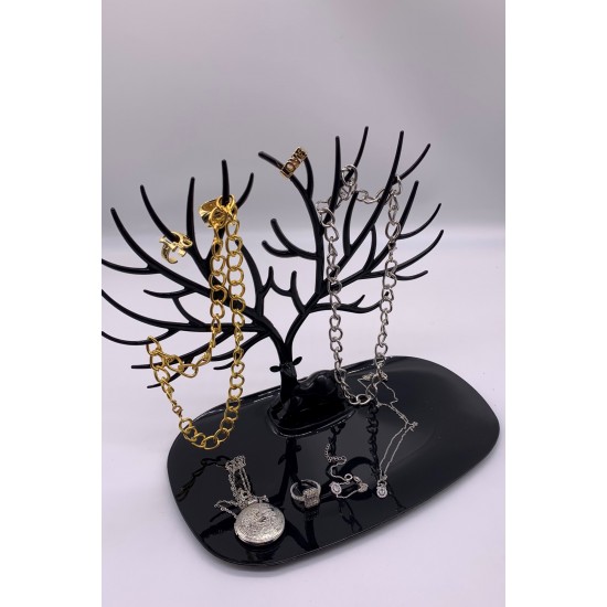 Пластмасов Органайзер за бижута, черен