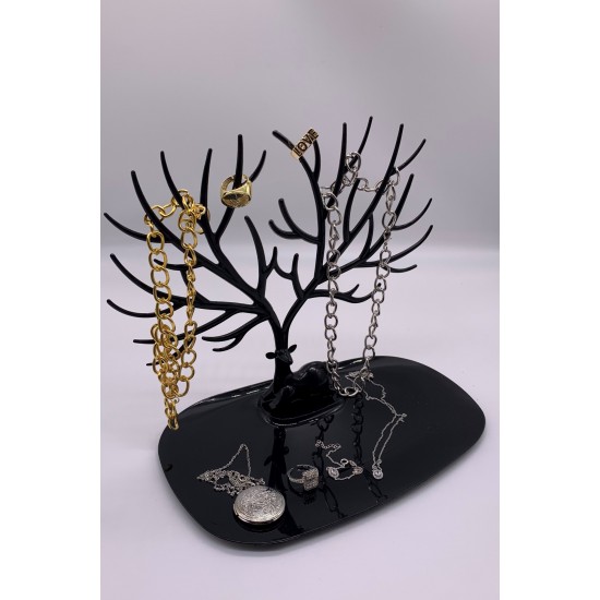 Пластмасов Органайзер за бижута, черен