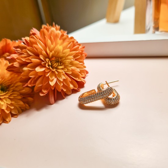 Дамски обеци, Златист, GOLDY