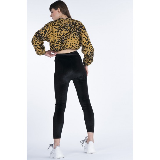 Дамски модерен клин в черно