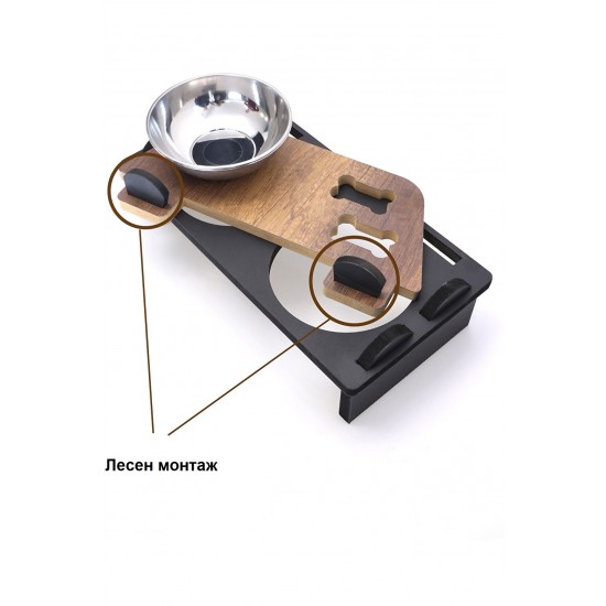 ПОСТАВКА ЗА КУЧЕТА С 2 КУПИЧКИ ( ЗА ГОЛЕМИ ПОРОДИ КУЧЕТА ) 