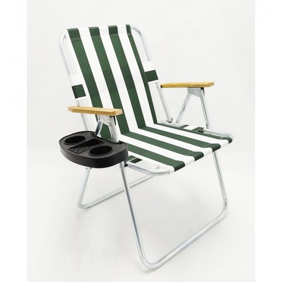 Сгъваем къмпинг стол, Зелен-Бял