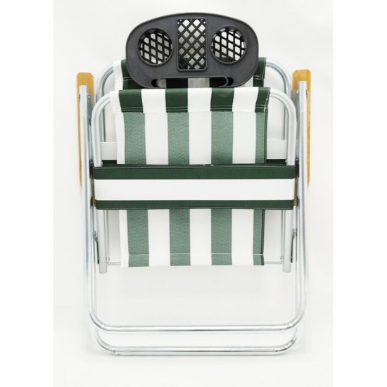 Сгъваем къмпинг стол, Зелен-Бял