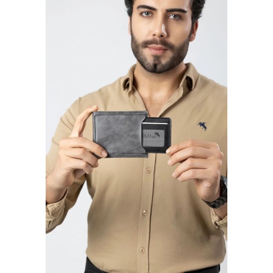 Мъжки комплект, POLO Air,Чанта, Портфейл, Колан, Часовник, Сив