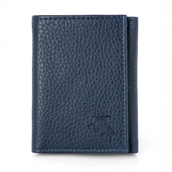 Мъжки комплект, портфейл и плетен колан, Polo Air, тъмносин