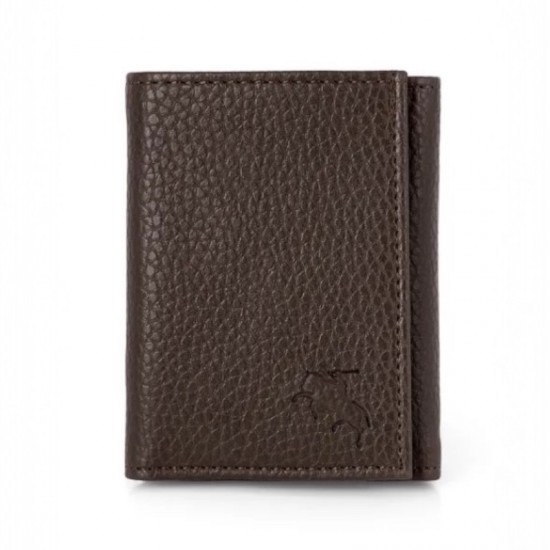 Мъжки комплект, портфейл и плетен колан, Polo Air, кафяво