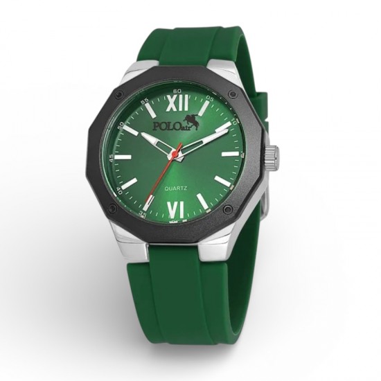 Мъжки комплект, POLO Air, портфейл и часовници, зелен