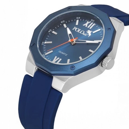 Мъжки комплект, POLO Air, портфейл и часовници, Тъмносин