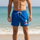 Мъжки бански шорти DSQUARED2 x Smurfs, Сини с Штрумф