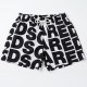 Мъжки бански шорти DSQUARED2, Черно-бели с лого