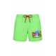 Мъжки бански шорти DSQUARED2 x Smurfs, Зелени с Штрумф