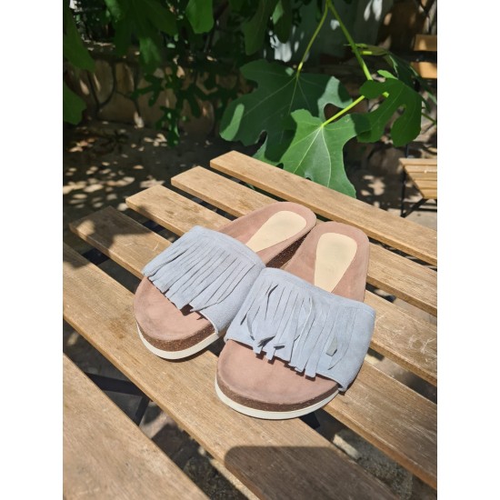 Дамски сандали на равна подметка