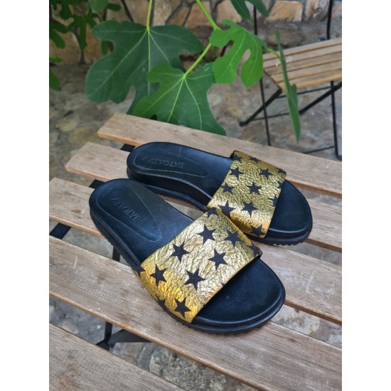 Дамски чехли с звездички