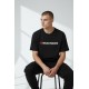 Мъжка тениска Skechers, Кръгло деколте, Черна с лого