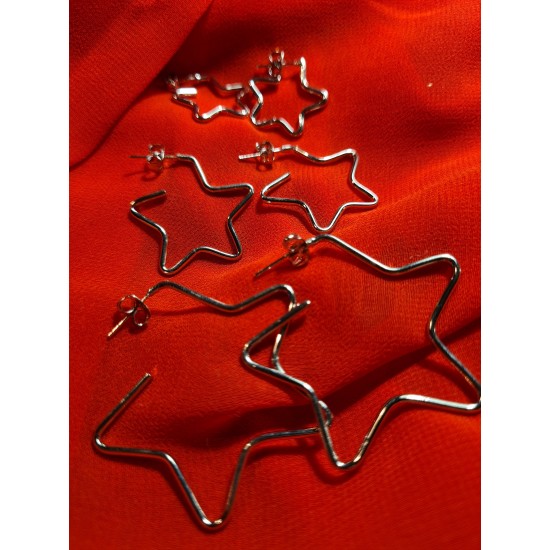 GOLDY- Комплект обеци- Звезди