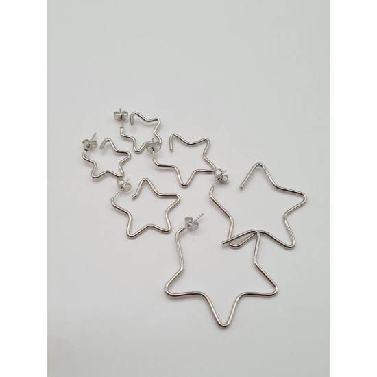 GOLDY- Комплект обеци- Звезди