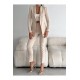 Дамски костюм с панталон и сако, Vitalite, Бежов
