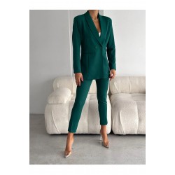 Дамски костюм с панталон и сако, Vitalite, Зелен