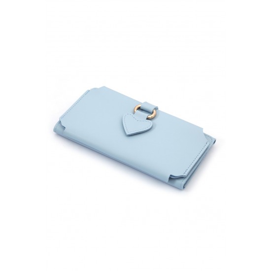Дамски портфейл, Син, 18x9 cm