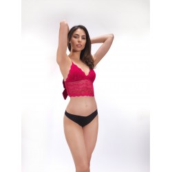 Дамски сутиен/ Бордо с пандилка